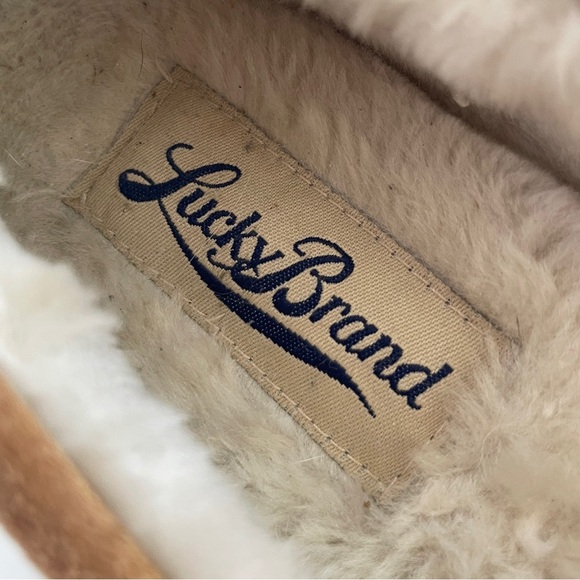 Lucky Brand Tan Suede Moccasin Slippers - Picture 6 of 8